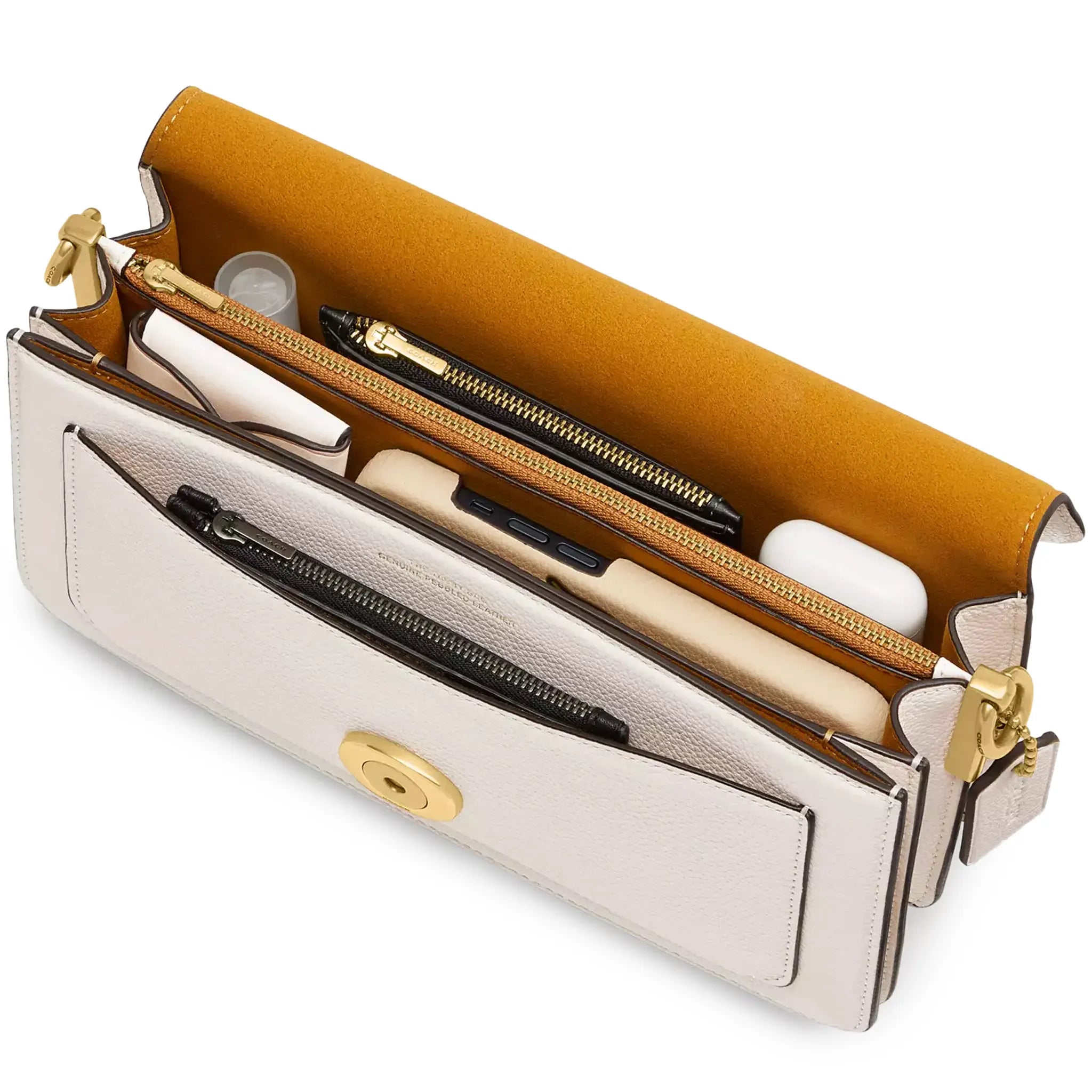 Upper View of Coach Tabby 26 Chalk Shoulder Bag CH857